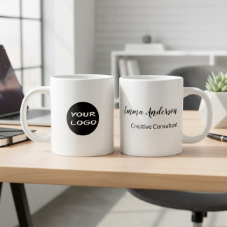 Minimaal Modern | Uw Logo Grote Koffiekop