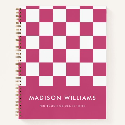 Minimaal modern vierkant Notitieboek (Voorkant)