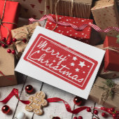 Minimaal Modern Vrolijk Kerstfeest Briefkaart