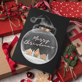 Minimaal Modern Vrolijk Kerstfeest Briefkaart