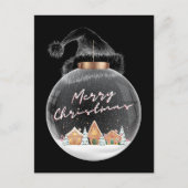 Minimaal Modern Vrolijk Kerstfeest Briefkaart (Voorkant)