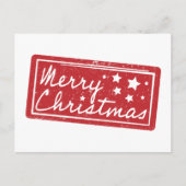 Minimaal Modern Vrolijk Kerstfeest Briefkaart (Voorkant)