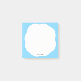 Minimaal modern wit wolkenblauw hemel post-it® notes