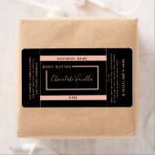 Minimaal modern zwart label met typografie (Insitu)