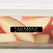 Minimaal modern zwart-wit kaarsenetiket labels (Aangebracht)