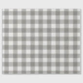 Minimaal monochroom ruit Kerstmis Cadeaupapier (Vlak)