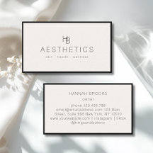 Minimaal Monogram Beige Zwart Salon