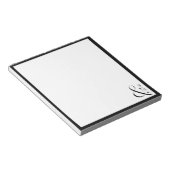 Minimaal monogram gepersonaliseerde Stationery Notitieblok (Schuin)