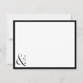 Minimaal monogram gepersonaliseerde Stationery Notitiekaartje (Voorkant)