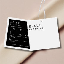 Minimaal Monogram Modern Business Hang label