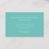 Minimaal Monogramm Visitenkarte Visitekaartje (Achterkant)