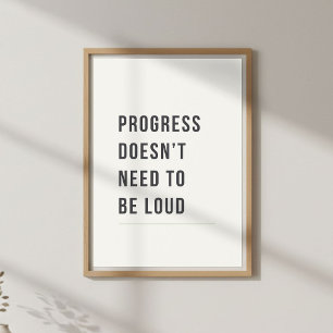 Minimaal Motiverend, Kalm Citaat Poster