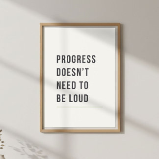 Minimaal Motiverend, Kalm Citaat Poster