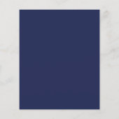 Minimaal Navyblauw Script Huwelijksuitnodiging (Achterkant)