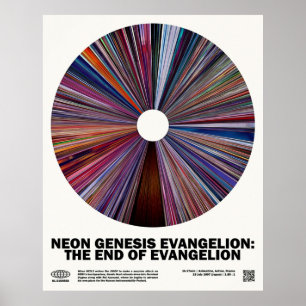 Minimaal Neon Genesis Evangelion Het einde van Eva Poster
