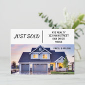 Minimaal Net Verkocht Onroerend goed Marketing Aankondiging (Staand voorkant)