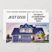 Minimaal Net Verkocht Onroerend goed Marketing Aankondiging (Voorkant / Achterkant)