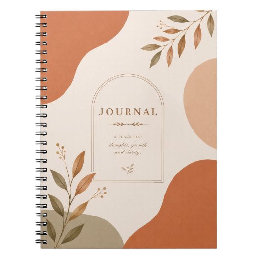 Minimaal Neutraal Dagboek Notitieboek | (Voorkant)