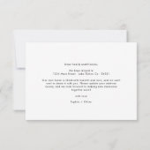 Minimaal nieuw huis Elegant handgeschreven script Aankondiging (Achterkant)