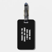 Minimaal nodig bagagelabel (Achterkant verticaal)