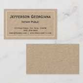 Minimaal notarieel Visitekaartje (Voorkant / Achterkant)