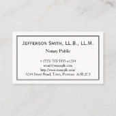 Minimaal notarieel Visitekaartje (Voorkant)