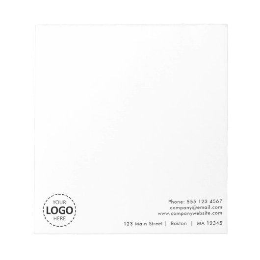 Minimaal Notitieblok voor het uploaden van zakelij (Voorkant)