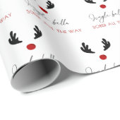 Minimaal nuchter helemaal, soberheid Kerstmis Cadeaupapier (Rol Hoek)