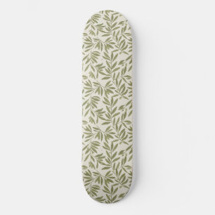 Minimaal Olijftakpatroon Persoonlijk Skateboard