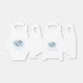 Minimaal onder het See Whale Nautica Baby shower Bedankdoosjes (Uitgevouwen)