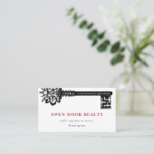 Minimaal  onroerend goed - sleutelVisitekaartje Visitekaartje (Staand voorkant)