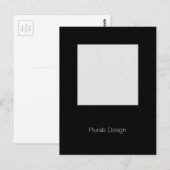 Minimaal ontwerp briefkaart foto-Lijst (Voorkant / Achterkant)