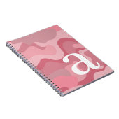 Minimaal Ontwerp met Reusachtige Moderne Monogram  Notitieboek (Rechterzijde)