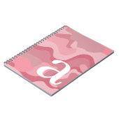 Minimaal Ontwerp met Reusachtige Moderne Monogram  Notitieboek (Linkerzijde)