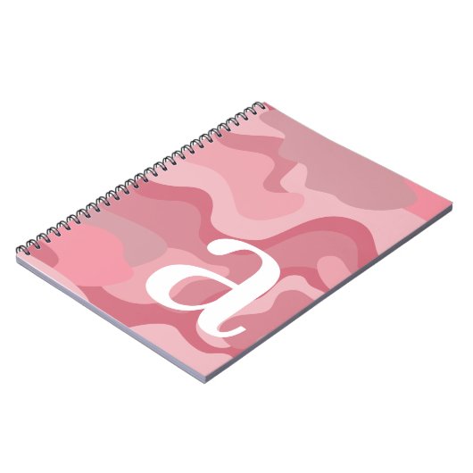 Minimaal Ontwerp met Reusachtige Moderne Monogram Notitieboek (Linkerzijde)