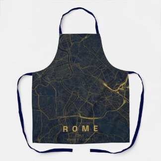 Minimaal ontwerp stadkaart Rome Italië Schort