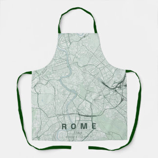 Minimaal ontwerp stadkaart Rome Italië Schort