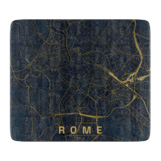 Minimaal ontwerp stadkaart Rome Italië Snijplank