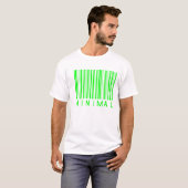 minimaal ontwerp van muziekreukcode t-shirt (Voorkant volledig)