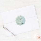 Minimaal ontwerp van stadsplattegrond van Chennai  Ronde Sticker (Envelop)