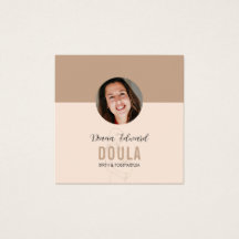 Minimaal ontwerp voor doula-identiteit in zachte b
