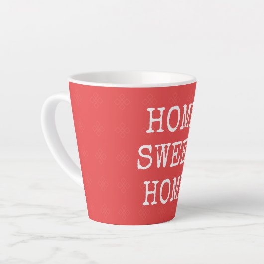 Minimaal ontwerp voor thuis latte mok (Linkerhoek)