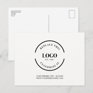 Minimaal op maat gemaakt bedrijfslogo marketing Br Briefkaart