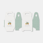 Minimaal Oranje faunaadvies voor Baby shower Bedankdoosjes (Uitgevouwen)