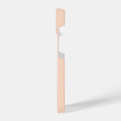 Minimaal Oranje monogram Initiaal retro iPhone Hoesje (Linkerkant)