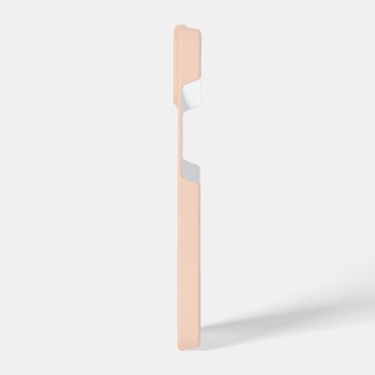 Minimaal Oranje monogram Initiaal retro iPhone Hoesje (Linkerkant)