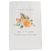 Minimaal Oranje Vrijgezellenfeest van de olievloei Medium Cadeauzakje (Voorkant)