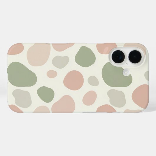 Minimaal Organisch Blobpatroon Case-Mate iPhone Case (Achterkant (horizontaal))