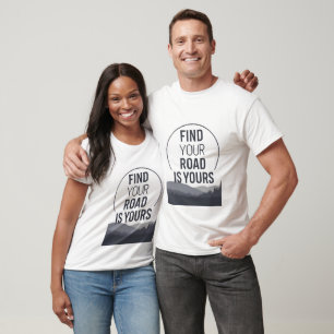Minimaal outdoor T-shirt - VIND UW WEG IS VAN JOU