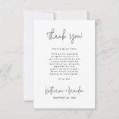 Minimaal ovenbliografiescript voor foto-overlay bedankkaart (Voorkant)